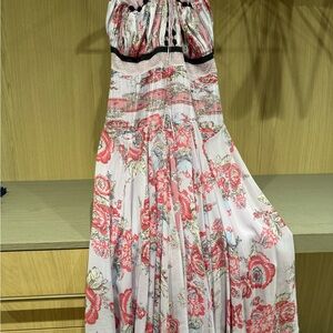 Blumarine Lilac and Red Silk Dress